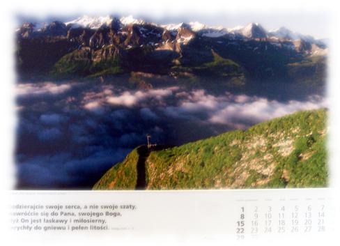 Kalendarz ścienny Alpy